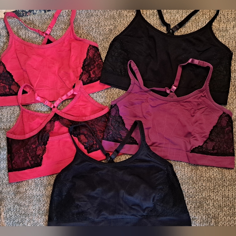 Torrid Pull On Racerback Sports Bras Lot of 5